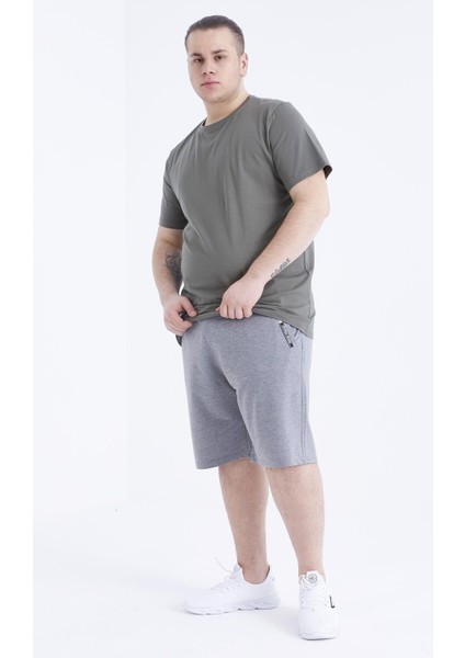 Tommy Life Çağla Basic Kısa Kol O Yaka Erkek Büyük Beden T-Shirt - 88072