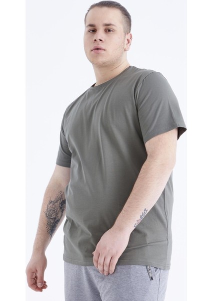 Tommy Life Çağla Basic Kısa Kol O Yaka Erkek Büyük Beden T-Shirt - 88072