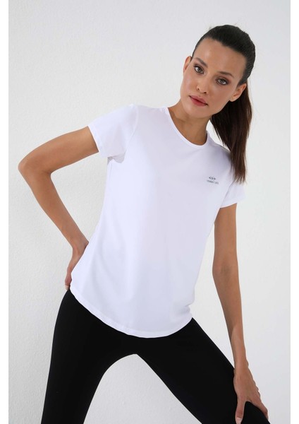 Tommy Life Beyaz Kadın Basic Kısa Kol Standart Kalıp O Yaka T-Shirt - 97144 indirimleri