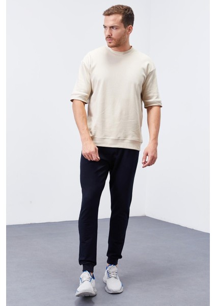 Tommy Life Lacivert Erkek Cepli Standart Kalıp Jogger Eşofman ALT-84652