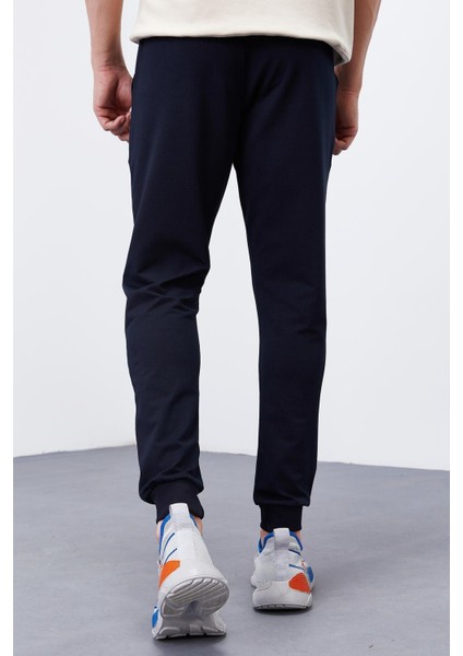Tommy Life Lacivert Erkek Cepli Standart Kalıp Jogger Eşofman ALT-84652