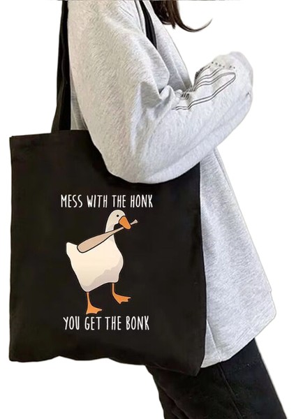 1 Sevimli Moda Karikatür Hayvan Omuz Kanvas Tote Çanta Omuz Çantası Alışveriş Çantası (Yurt Dışından)