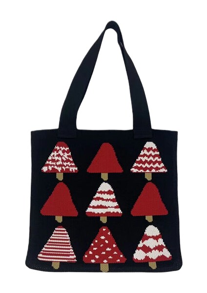 Modaya Uygun Tek Omuzlu Kadın Alışveriş Çantası, Basit ve Çok Yönlü Retro Örgü Çanta, Örgü El Omuz Çantası (Yurt Dışından)