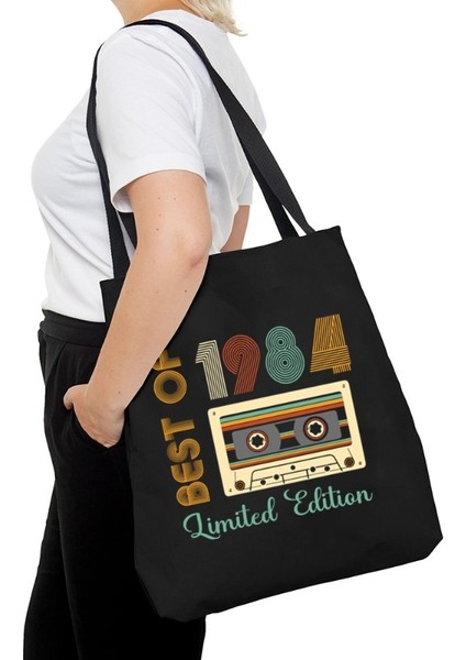 1 Kadın 1984 Sınırlı Üretim Omuz Çantası Vintage Radyo Kanvas Tote Çanta Erkek Doğum Günü Yıl Alışveriş Çantası 1980-1989 Kadın Tote Çanta (Yurt Dışından) fiyatları