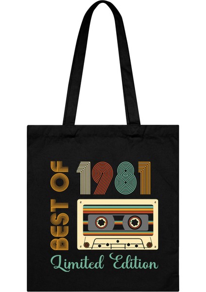 1 Kadın 1984 Sınırlı Üretim Omuz Çantası Vintage Radyo Kanvas Tote Çanta Erkek Doğum Günü Yıl Alışveriş Çantası 1980-1989 Kadın Tote Çanta (Yurt Dışından) fırsatları