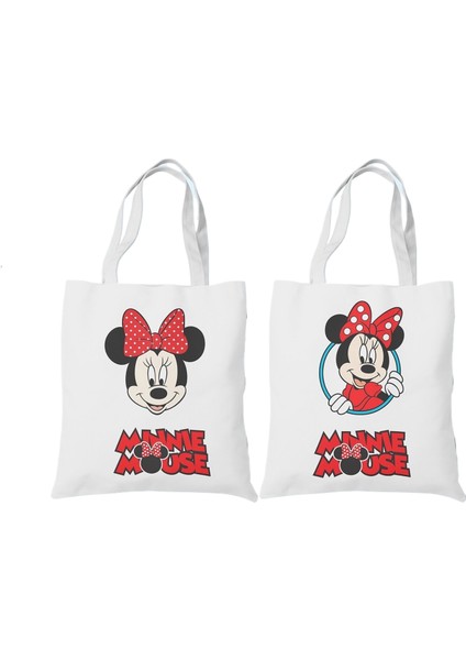 1 Mickey Mouse Donald Duck Öğrenci Kanvas Kadın Omuz Taşınabilir Çok Yönlü Basit Edebi Alışveriş Kanvas Çanta (Yurt Dışından)