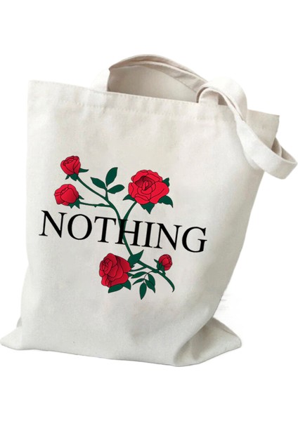 1 Omuz Çantası Kır Çiçeği Kanvas Tote Çanta Kadınlar Için Papatya Gül Lavanta Alışveriş Çantası Öğrenci Botanik Tarzı Kadın Yeniden Kullanılabilir Tote Çanta (Yurt Dışından)