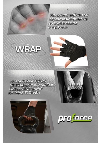 Fitness Body Eldiveni Wrap M