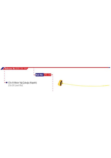 Motor Yağ Kapaği Çubuğu Clio Iii 12