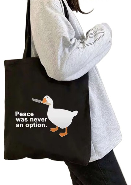 1 Sevimli Moda Karikatür Hayvan Omuz Kanvas Tote Çanta Omuz Çantası Alışveriş Çantası (Yurt Dışından)