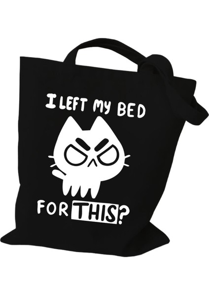 1 Kadın Tote Çanta Bu Güzel Ben Ince Baskı Kanvas Alışveriş Çantası Karikatür Harajuku Kedi Kadın Işe Gidiş-Dönüş Çantası Tote Çanta (Yurt Dışından)