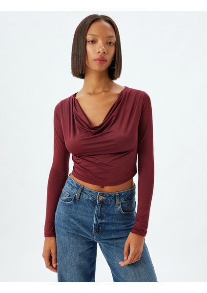 Degaje Yaka Bluz Uzun Kollu Slim Fit modelleri