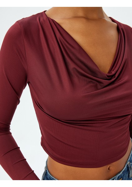 Degaje Yaka Bluz Uzun Kollu Slim Fit indirimleri