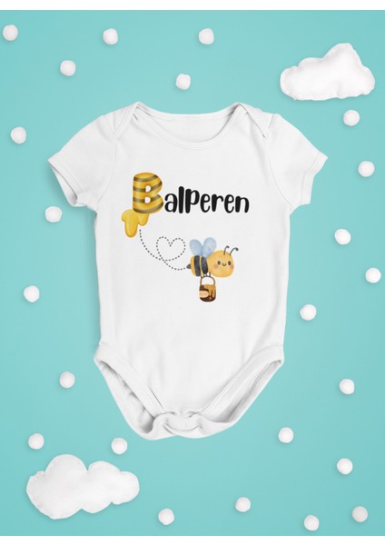 Balperen Alperen Bebek Body Kısa Kollu Badi Çıtçıtlı Zıbın Organik  Pamuk