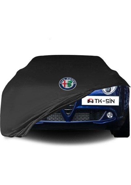 Ultra Shop Alfa Romeo Mito 2008-2018 Araba Brandası Siyah Kumaş Penye Toz Geçirmez Garaj Brandası Oto Branda