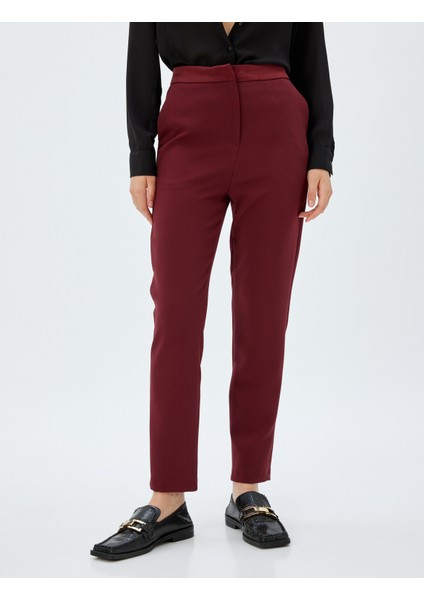 Kumaş Pantolon Havuç Kesim Cepli Standart Bel modelleri