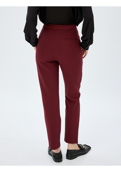 Kumaş Pantolon Havuç Kesim Cepli Standart Bel fırsatları