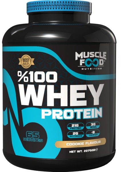 Musclefood Concentrate Whey Kurabiye Aromalı Protein Tozu 2275GR 65 Servis