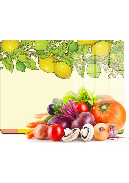 Cam Kesme Tahtası ve Sunumluk Vintage Lime 20X30 cm