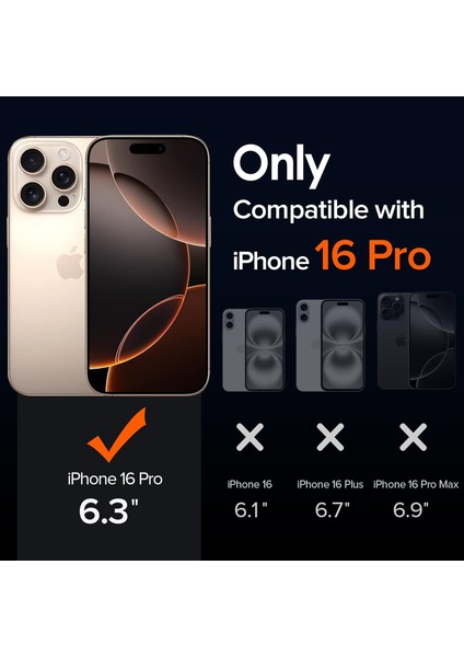 iPhone16 Pro Max Şeffaf Silikon Kılıf, 2 Adet Cam Ekran Koruyucu Seti