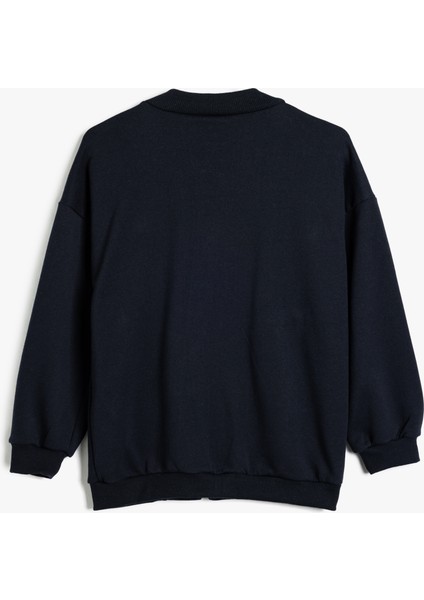 Okul Sweatshirt Uzun Kollu Cep Detaylı Fermuar Kapamalı fiyatları