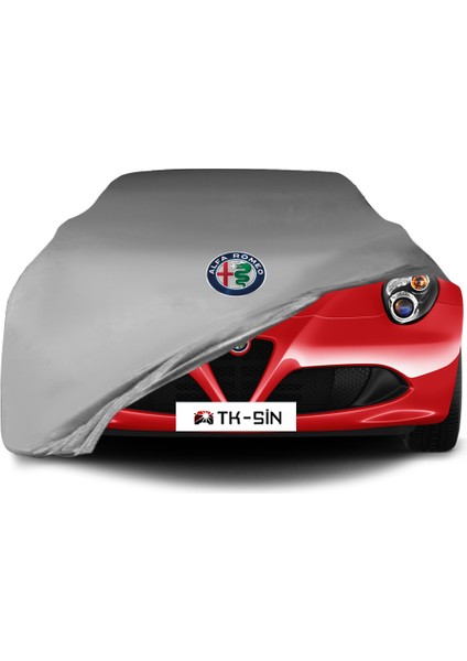 Ultra Shop Alfa 8C Spider Roadster Araba Brandası Gri Kumaş Penye Toz Geçirmez Garaj Brandası Oto Branda