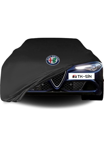 Ultra Shop Alfa Romeo Giulia Sedan 2016 Araba Brandası Siyah Kumaş Penye Toz Geçirmez Garaj Brandası Oto Branda
