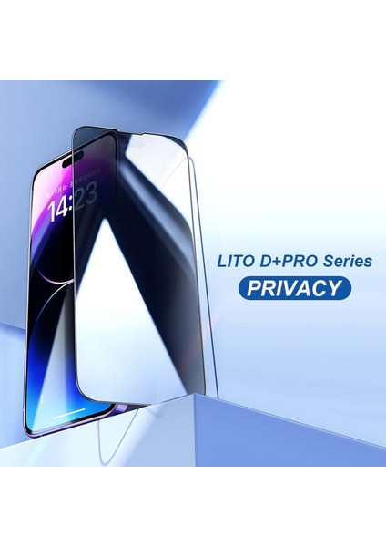 D+ Pro Toz Filtreli Privacy Apple iPhone 16 Plus Ekran Koruyucu