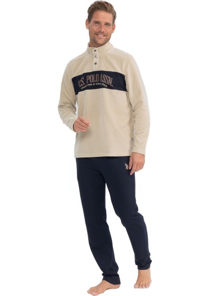U.s. Polo Assn. Erkek Uzun Kollu Polar Iki Iplik Eşofman Pijama Takımı S25826
