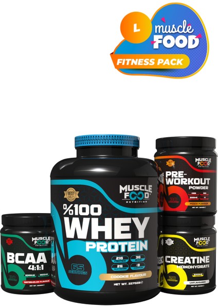 Musclefood Fitness Pack L - Bisküvi Whey ve Bcaa Karpuz