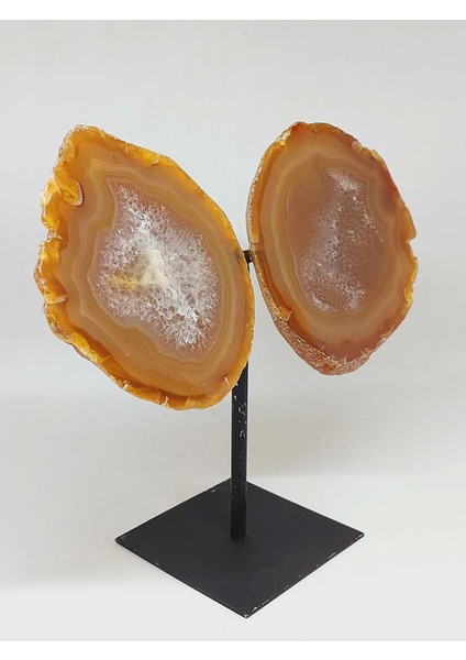 Akik Taşı Kristalize Koleksiyonluk Kütle Ham Parça - 1330GRAM (53036)