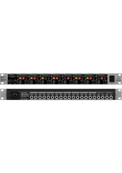 Behrınger Powerplay HA8000 V2 8-Kanal Yüksek Çıkışlı Kulaklık Mix ve Dağıtım Amfisi