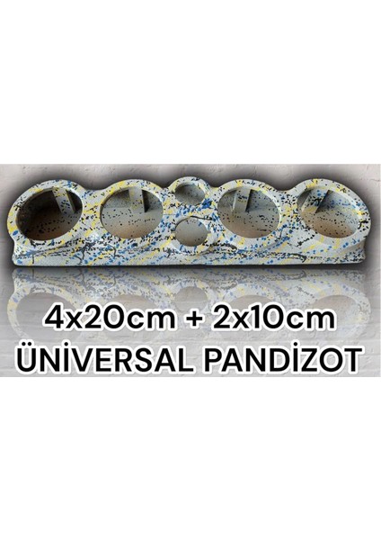 Universal Pandizot 4X20Cm 2X10 Uyumlu Pandizot Özel Boyalı Gri 20Cm Pandizot