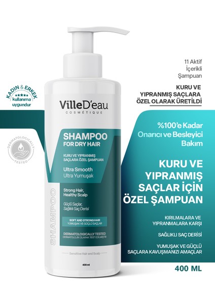 Kuru ve Yıpranmış Saçlara Özel Ultra Yumuşak Şampuan 400 ml