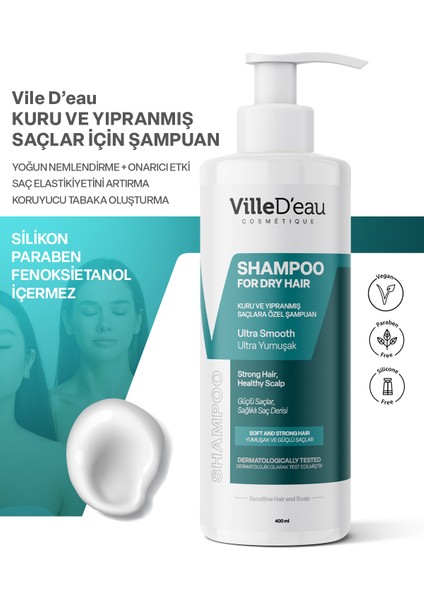 Kuru ve Yıpranmış Saçlara Özel Ultra Yumuşak Şampuan 400 ml