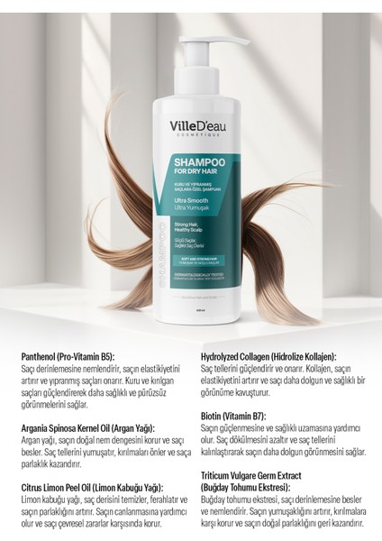 Kuru ve Yıpranmış Saçlara Özel Ultra Yumuşak Şampuan 400 ml