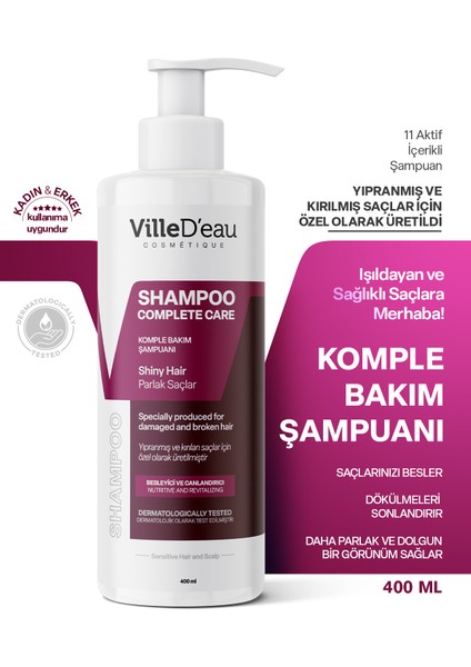 YıpranmışKırılan Saç İçin Komple Bakım Şampuanı 400 ml