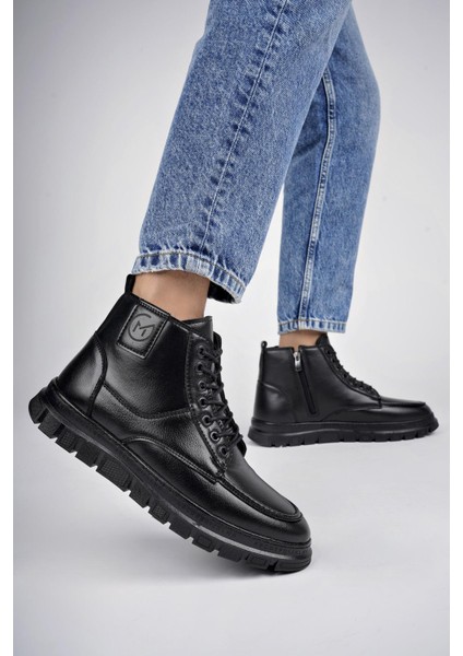 Gilberto Fermuarlı Bağcıklı Kürklü Hafif Taban Erkek Bot indirimleri