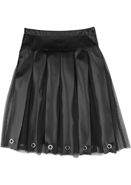 Kız Çocuk Pilili Deri Etek fiyatları