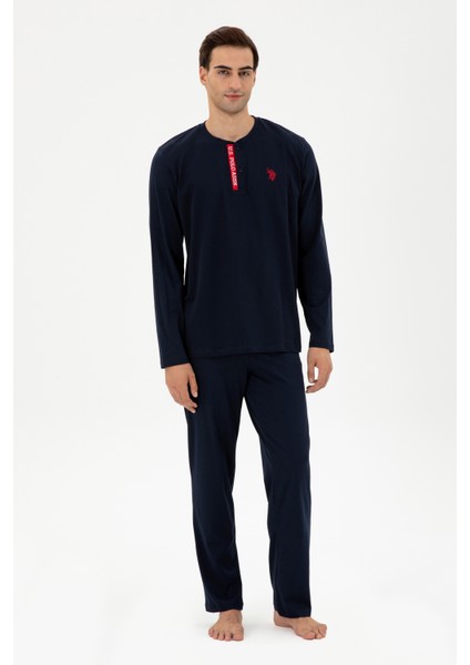 Erkek Lacivert Pijama Takım 50301724-VR033 fiyatları