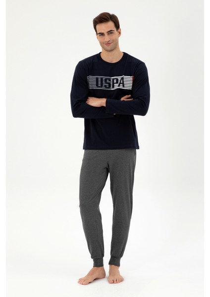 U.S. Polo Assn. Erkek Lacivert Pijama Takım 50301720-VR033