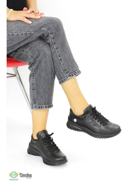 Kadın Hakiki Deri Günlük Spor Tarz Mevsimlik Ortopedik Ayakkabı M25/KA3095 fırsatları