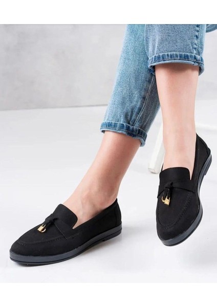 Kadın Süet Loafer Ayakkabı L-0133