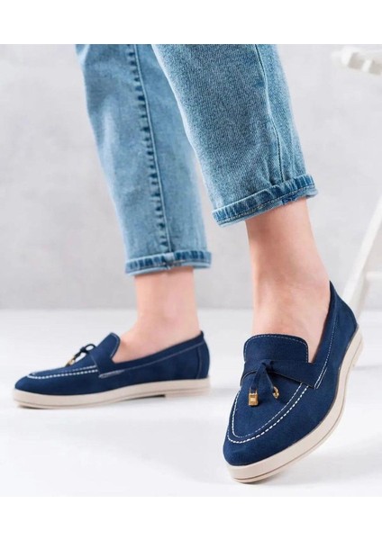 Kadın Süet Loafer Ayakkabı L-0133