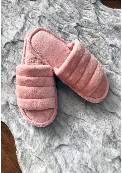 Kadın Ev Terliği Pembe Peluş 37 Numara fiyatları