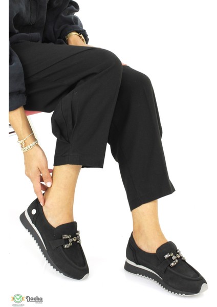 Kadın Günlük Taş Tokalı Loafer Ayakkabı M25/KA50