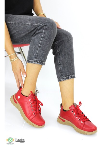 Kadın Hakiki Deri Günlük Bağcıklı Ortopedik Spor Tarz Mevsimlik Ayakkabı M25/KA3585 modelleri