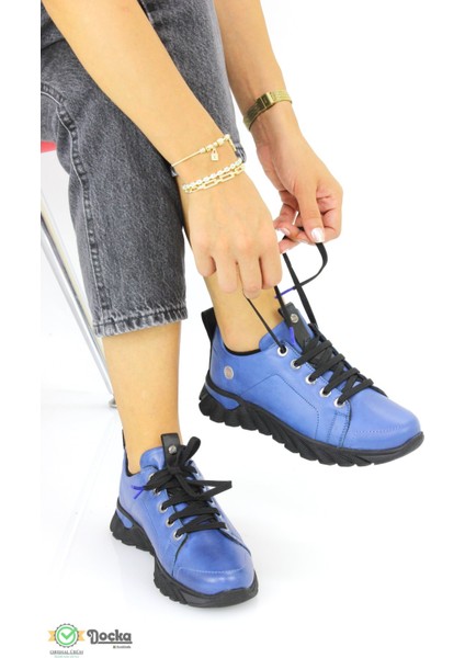 Kadın Hakiki Deri Günlük Bağcıklı Ortopedik Spor Tarz Mevsimlik Ayakkabı M25/KA3585 fiyatları