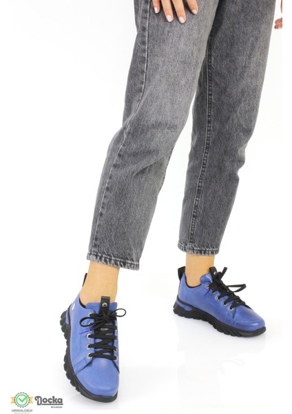 Kadın Hakiki Deri Günlük Bağcıklı Ortopedik Spor Tarz Mevsimlik Ayakkabı M25/KA3585 indirimleri