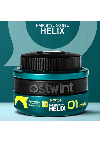 Menstyle Collection Saç Jölesi Helix Maximum Hold Güçlü Tutuş - Yüksek Performans No:01 750 ml